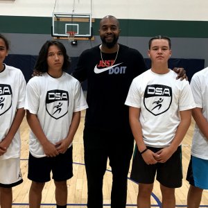 Thomas Blunt avec nos jeunes français et américains