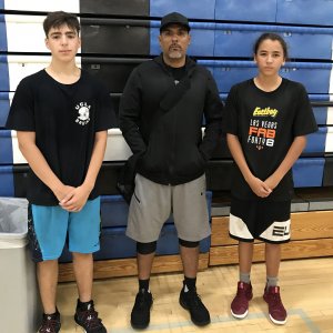 Olin avec nos 2 jeunes qui ont le + progressé